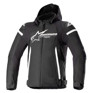 Alpinestars Zaca Wodoodporna kurtka motocyklowa czarno-biała