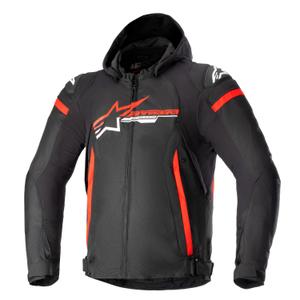 Alpinestars Zaca Wodoodporna kurtka motocyklowa w kolorze czarno-czerwono-białym