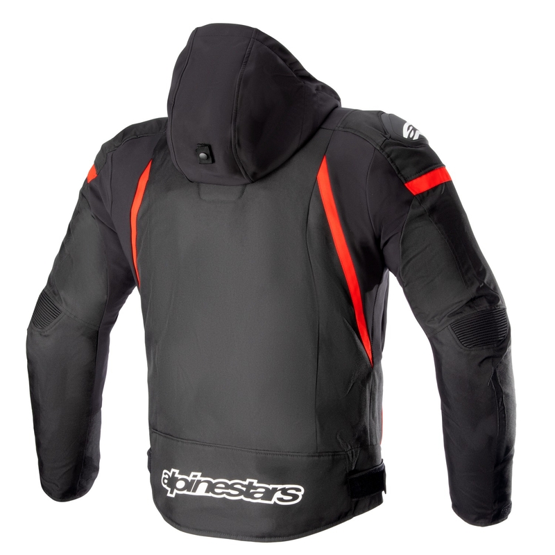 Alpinestars Zaca Wodoodporna kurtka motocyklowa w kolorze czarno-czerwono-białym