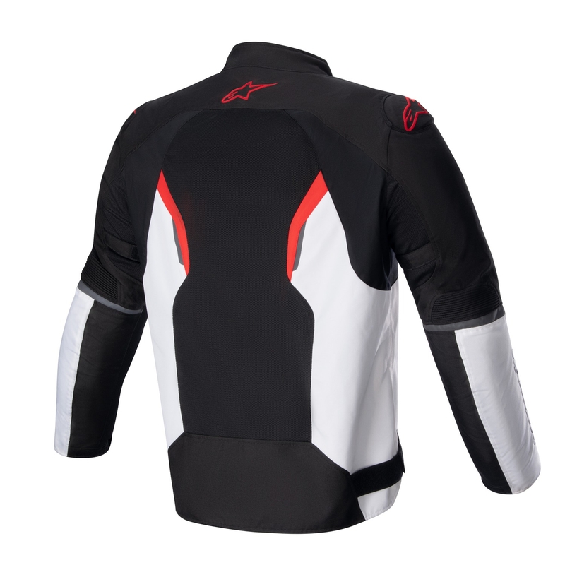 Kurtka motocyklowa Alpinestars AST AIR TECH-AIR 5 w kolorze czarno-biało-fluo-czerwonym