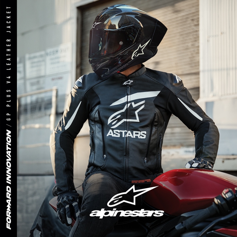 Kurtka motocyklowa Alpinestars GP PLUS 4 czarno-biała