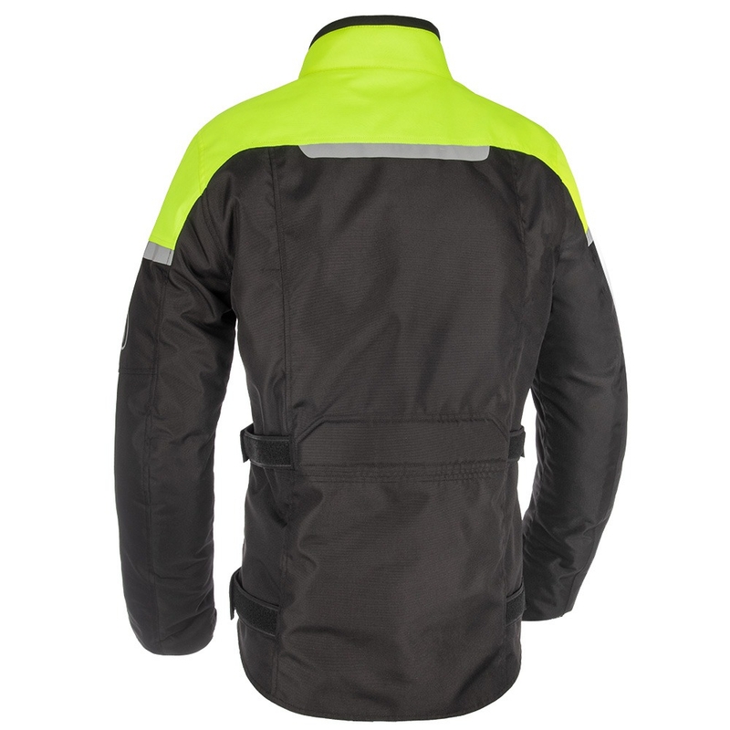 Kurtka motocyklowa Oxford Spartan Long WP czarno-fluo żółta