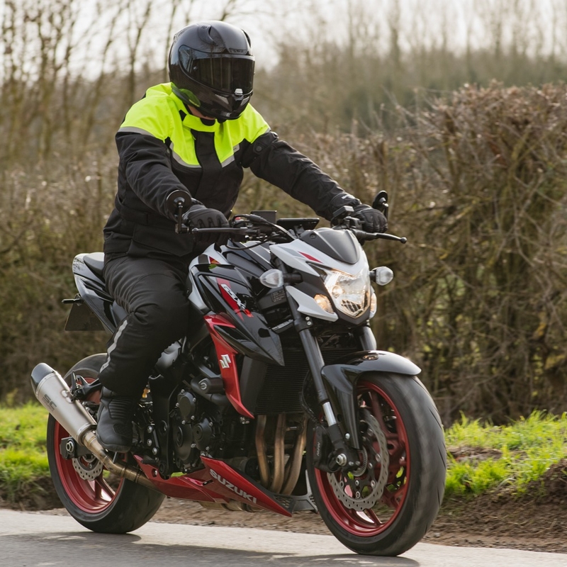 Kurtka motocyklowa Oxford Spartan Long WP czarno-fluo żółta