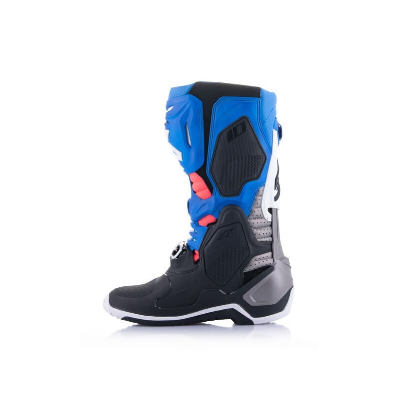 Buty motocyklowe Alpinestars Tech 10 Supervented Perforowane Niebiesko-fioletowo-różowo-biało-szaro-czarne