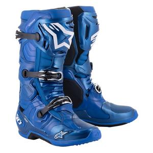 Buty motocyklowe Alpinestars Tech 10 niebiesko-czarno-białe