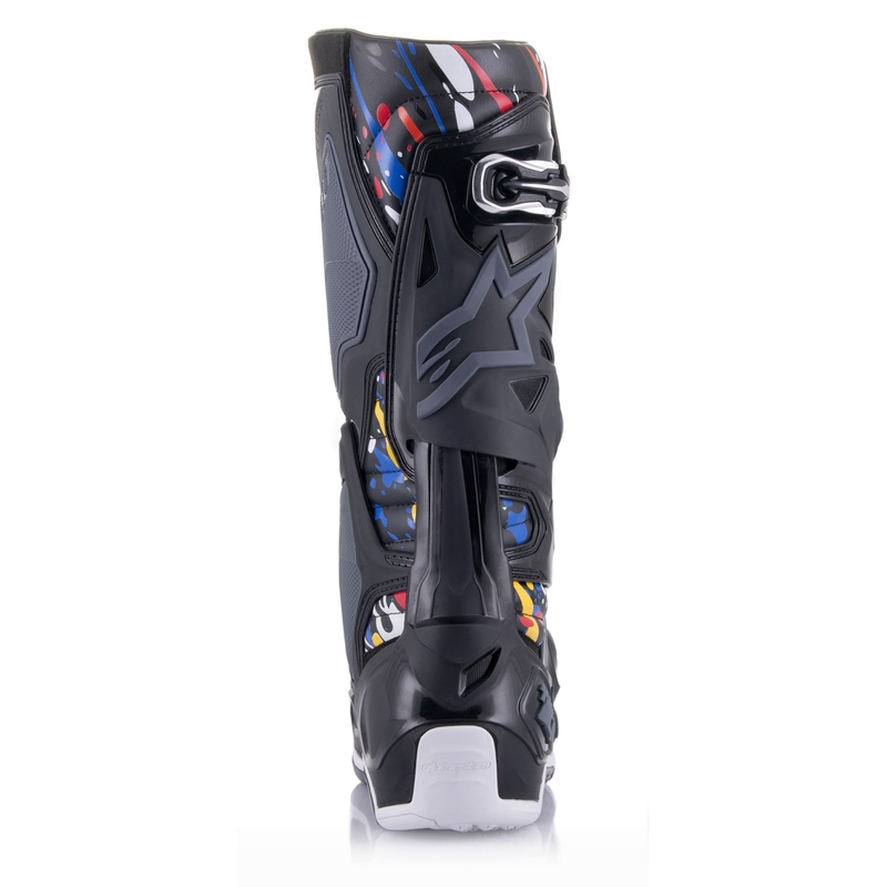 Buty motocyklowe Alpinestars Tech 10 Limited Edition Renen czarno-szaro-biało-wielokolorowe