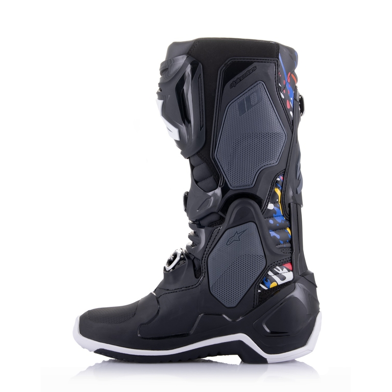 Buty motocyklowe Alpinestars Tech 10 Limited Edition Renen czarno-szaro-biało-wielokolorowe