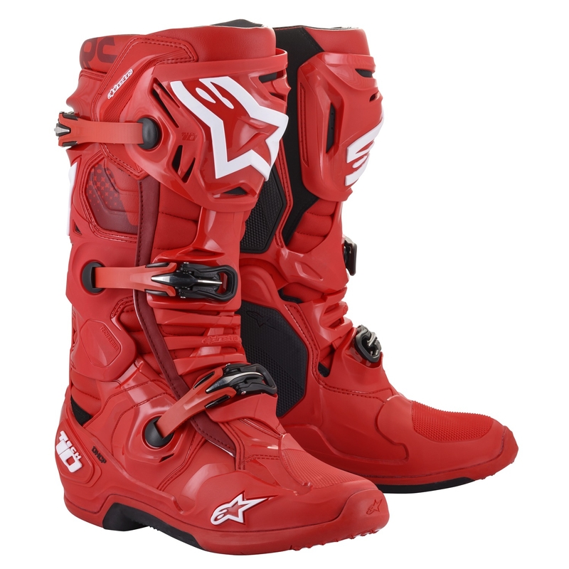 Buty motocyklowe Alpinestars Tech 10 w kolorze czerwonym