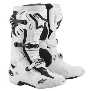 Buty motocyklowe Alpinestars Tech 10 Supervented, perforowane, białe
