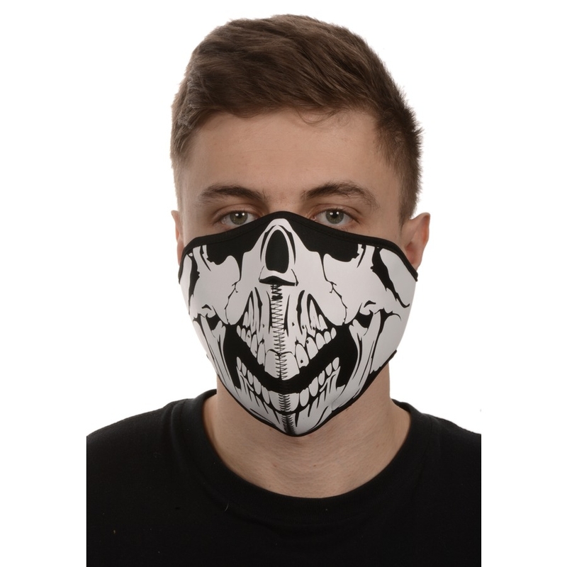 Maska na twarz Emerze Skull czarno-biała