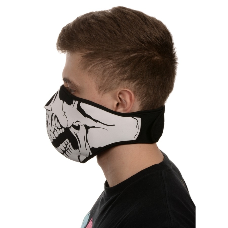 Maska na twarz Emerze Skull czarno-biała