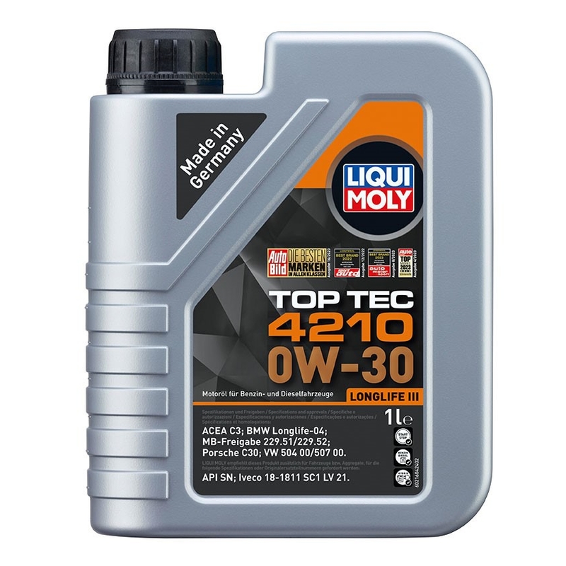 Syntetyczny olej silnikowy LIQUI MOLY Top Tec 4210 0W-30 1 l