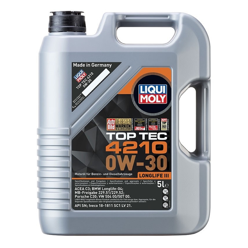 Syntetyczny olej silnikowy LIQUI MOLY Top Tec 4210 0W-30 5 l