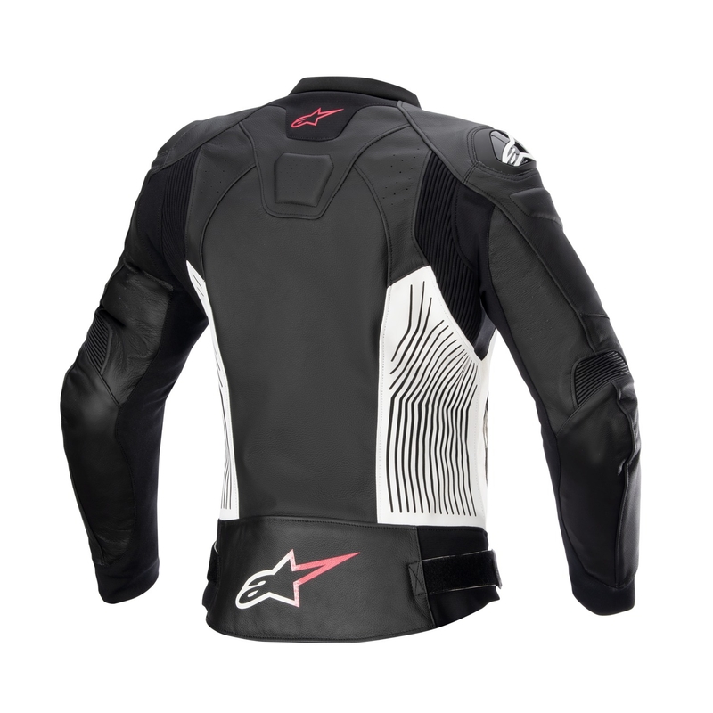 Damska kurtka motocyklowa Alpinestars GP PLUS 4 czarno-biało-różowa