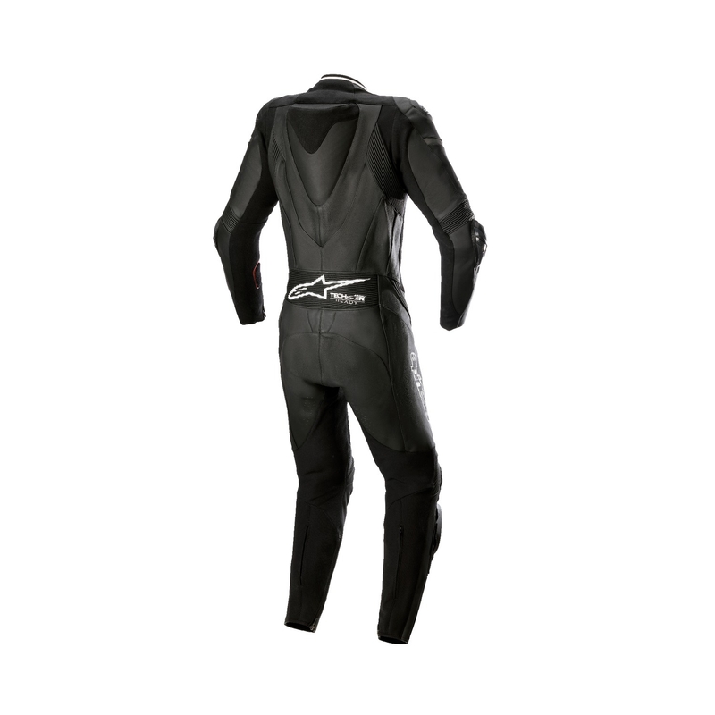 Alpinestars STELLA GP PLUS 2 damski jednoczęściowy skórzany kombinezon motocyklowy czarno-biało-metaliczny szary