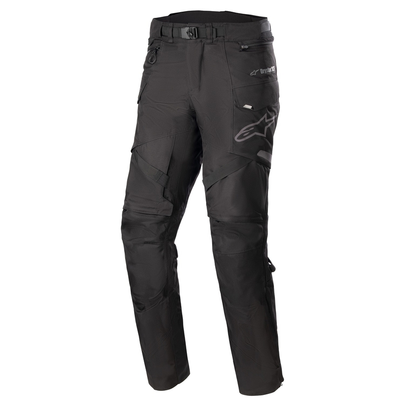 Rozszerzane spodnie motocyklowe Alpinestars Monteira Drystar XF czarno-czarne