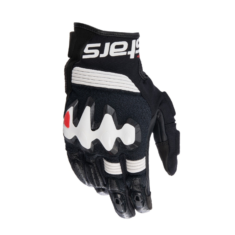 Rękawiczki motocyklowe Alpinestars Halo czarno-białe