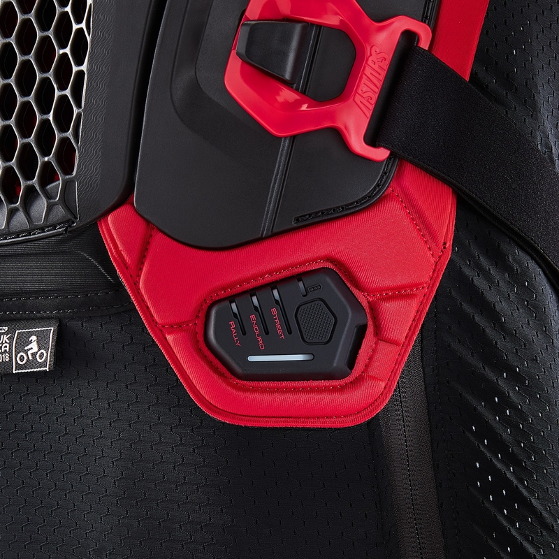 Kamizelka Alpinestars TECH-AIR®OFF-ROAD z systemem poduszek powietrznych czarno-czerwona