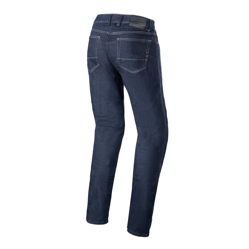 Niebieskie, sprane jeansy motocyklowe Alpinestars Radon Relaxed Fit Denim