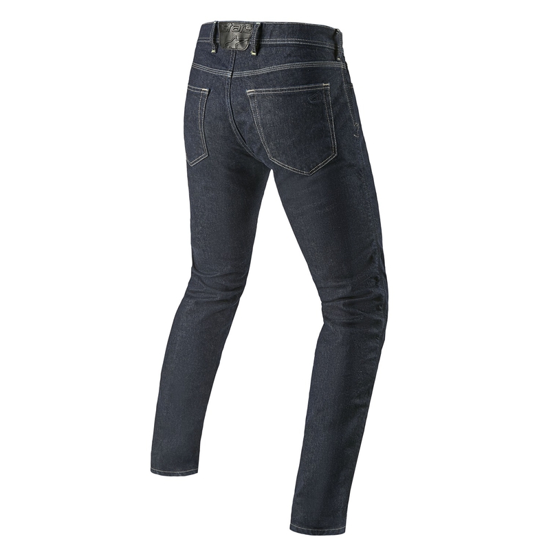 Niebieskie, sprane jeansy motocyklowe Alpinestars Copper 3 Denim