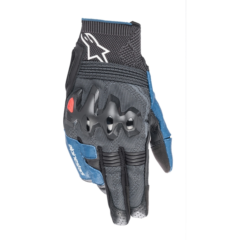 Rękawiczki motocyklowe Alpinestars Morph Sport czarno-szaro-niebiesko-czerwone