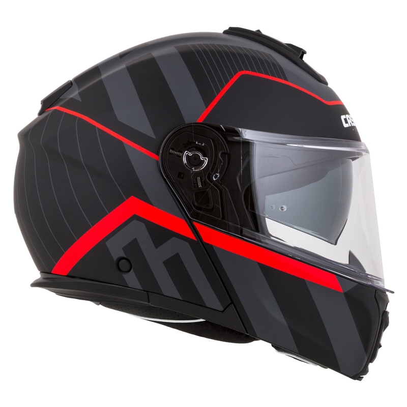 Kask motocyklowy składany Cassida Modulo 2.1 Profil matowy czarno-szaro-czerwony
