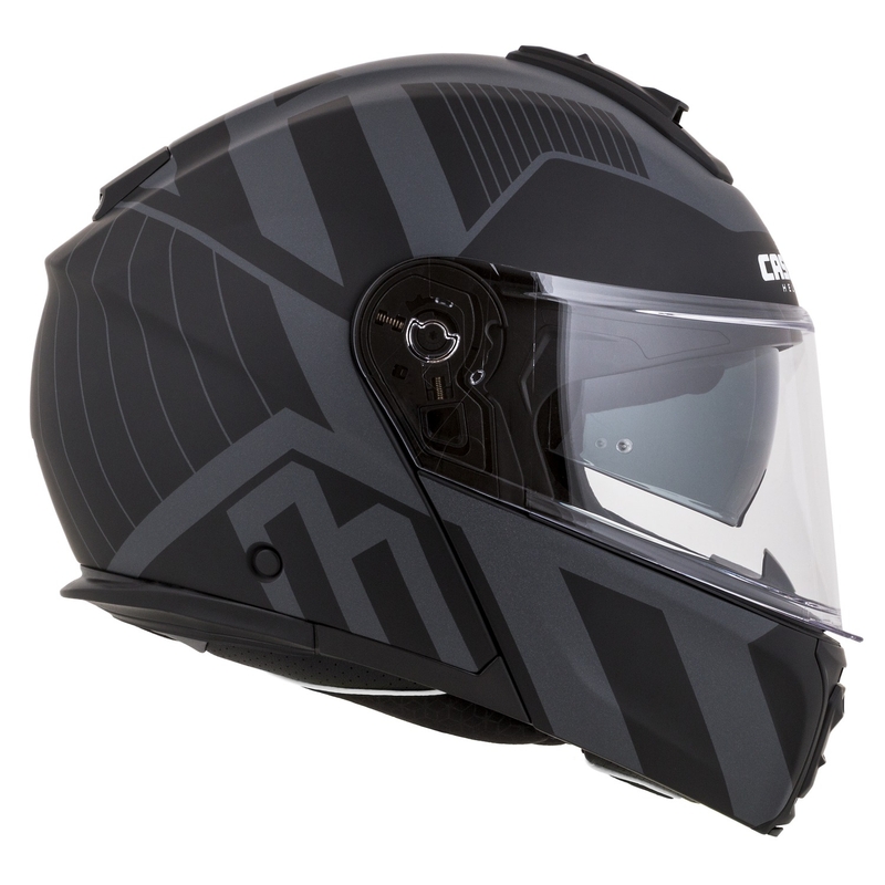 Kask motocyklowy składany Cassida Modulo 2.1 Profil Vision matowy czarno-szary odblaskowy