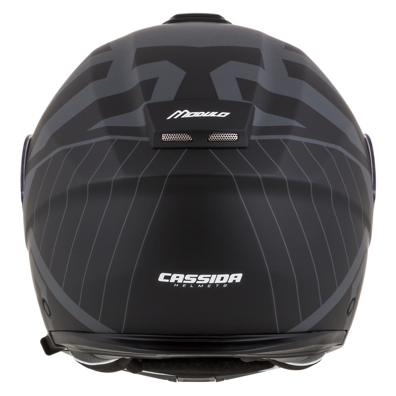 Kask motocyklowy składany Cassida Modulo 2.1 Profil Vision matowy czarno-szary odblaskowy