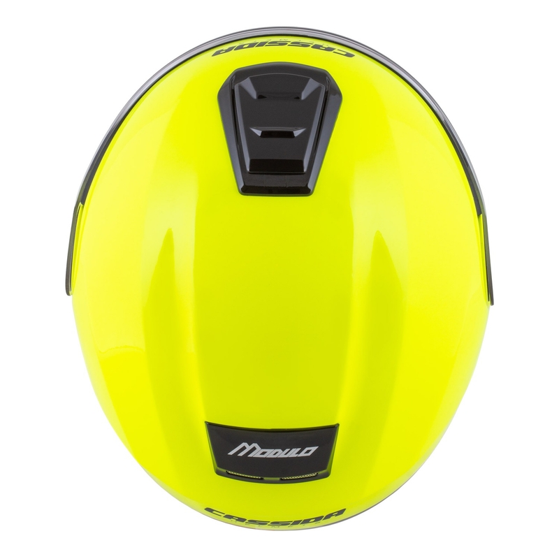 Kask motocyklowy składany Cassida Modulo 2.1 Compass fluo żółto-czarno-srebrno-czerwony