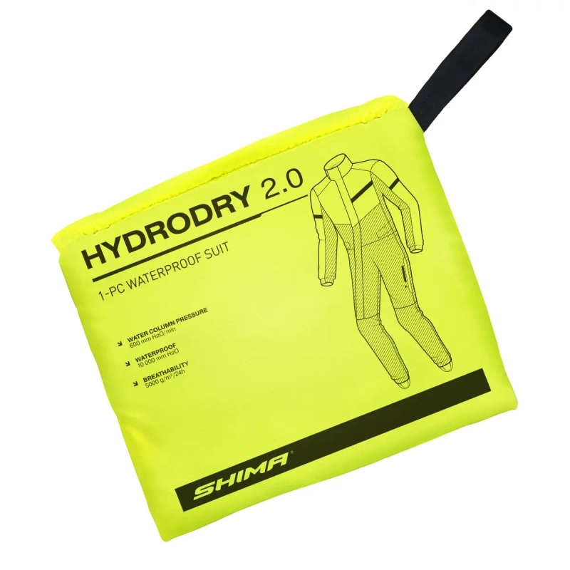 Wodoodporny kombinezon Shima Hydrodry 2.0 czarno-fluo żółty