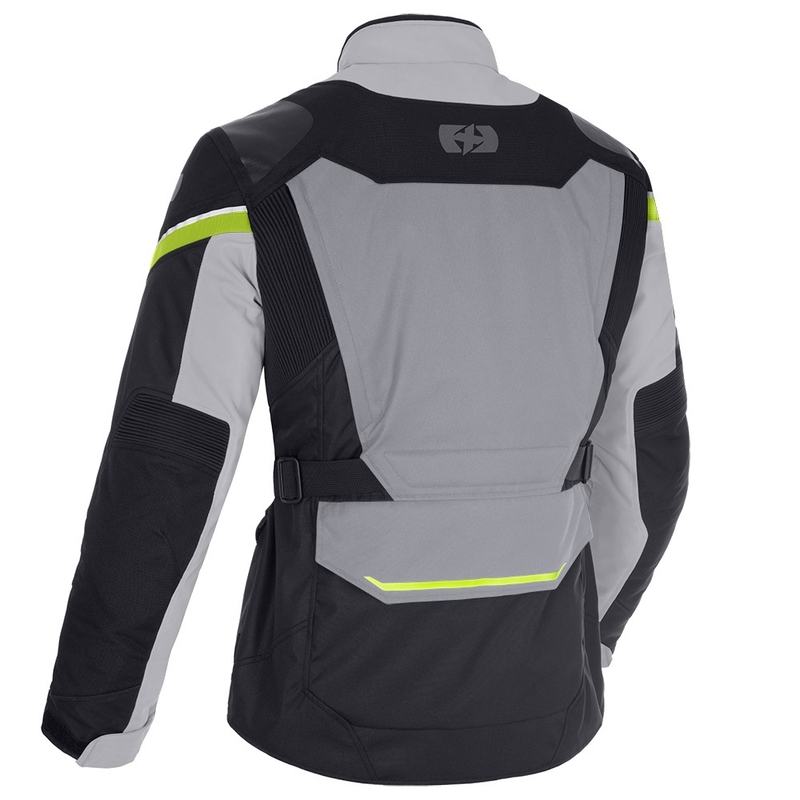 Kurtka motocyklowa Oxford Montreal 4.0 DRY2DRY™ czarno-szaro-fluo-żółta