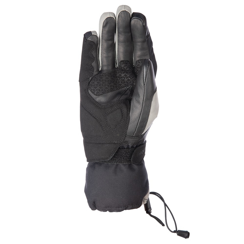 Rękawiczki motocyklowe Oxford Montreal 4.0 DRY2DRY™ w kolorze czarno-szaro-fluo-żółtym