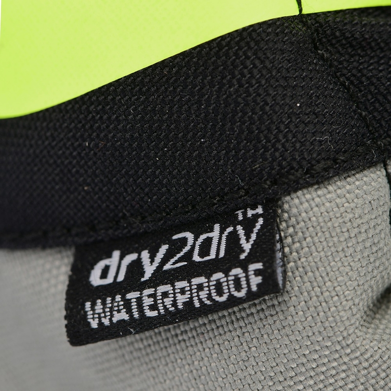 Rękawiczki motocyklowe Oxford Montreal 4.0 DRY2DRY™ w kolorze czarno-szaro-fluo-żółtym