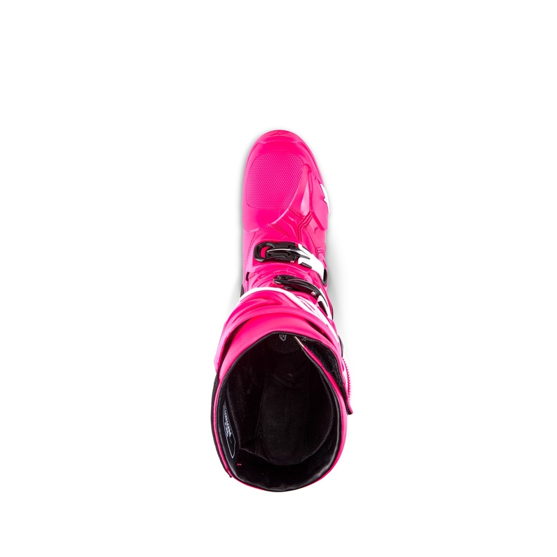 Buty motocyklowe Alpinestars Tech 10 różowo-czarno-białe