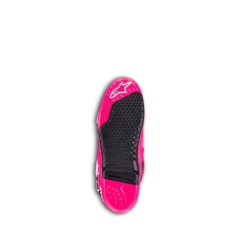 Buty motocyklowe Alpinestars Tech 10 różowo-czarno-białe