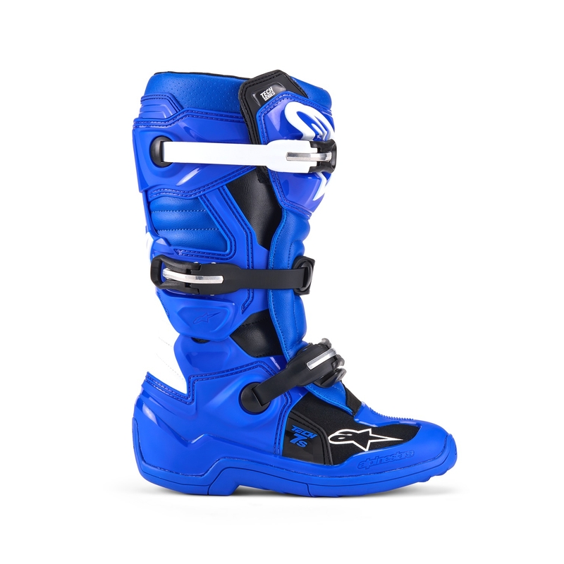 Buty motocyklowe dziecięce Alpinestars Tech 7 S niebiesko-biało-czarne