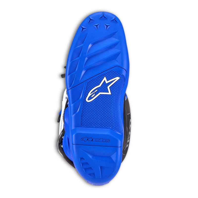 Buty motocyklowe dziecięce Alpinestars Tech 7 S niebiesko-biało-czarne