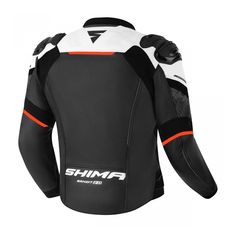 Kurtka motocyklowa Shima Bandit 2.0 w kolorze czarno-biało-czerwonym