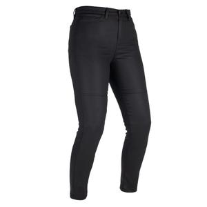 Damskie jeansy motocyklowe Oxford Original Approved Waxed Jeggins AA Black