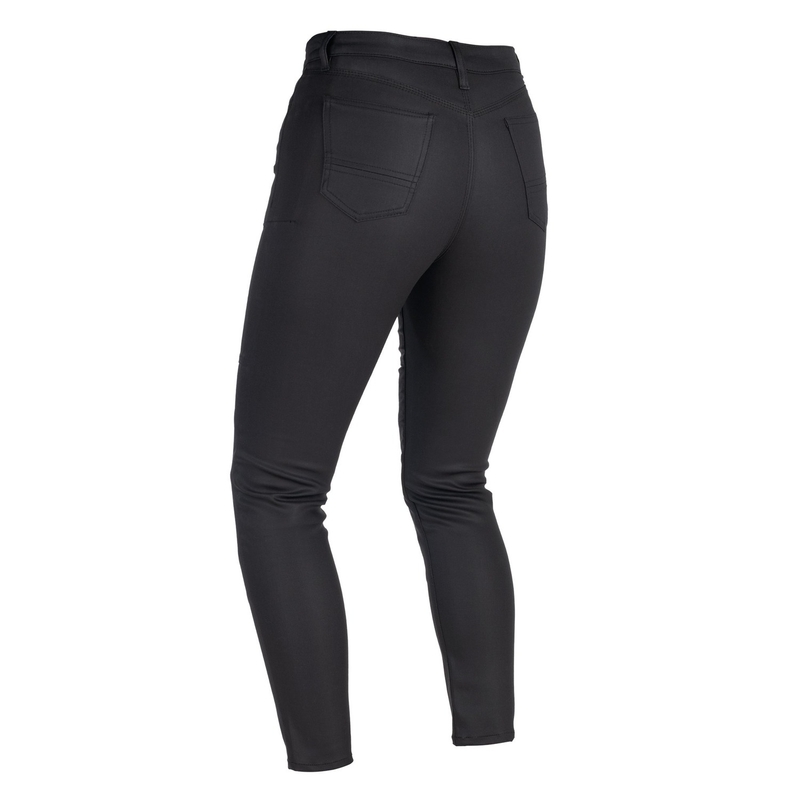 Damskie jeansy motocyklowe Oxford Original Approved Waxed Jeggins AA Black