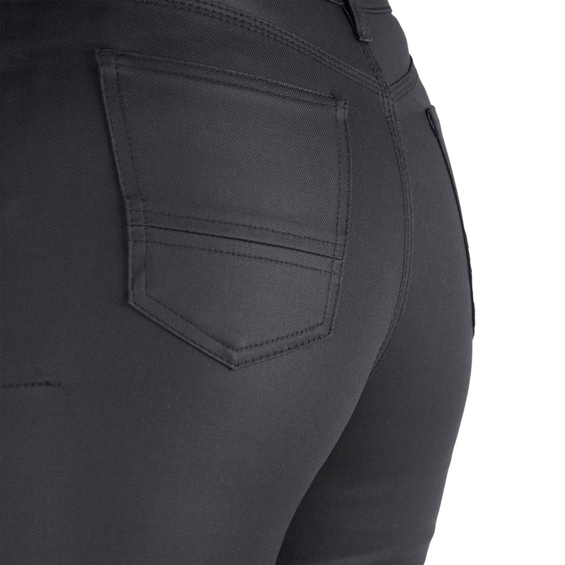 Damskie jeansy motocyklowe Oxford Original Approved Waxed Jeggins AA Black