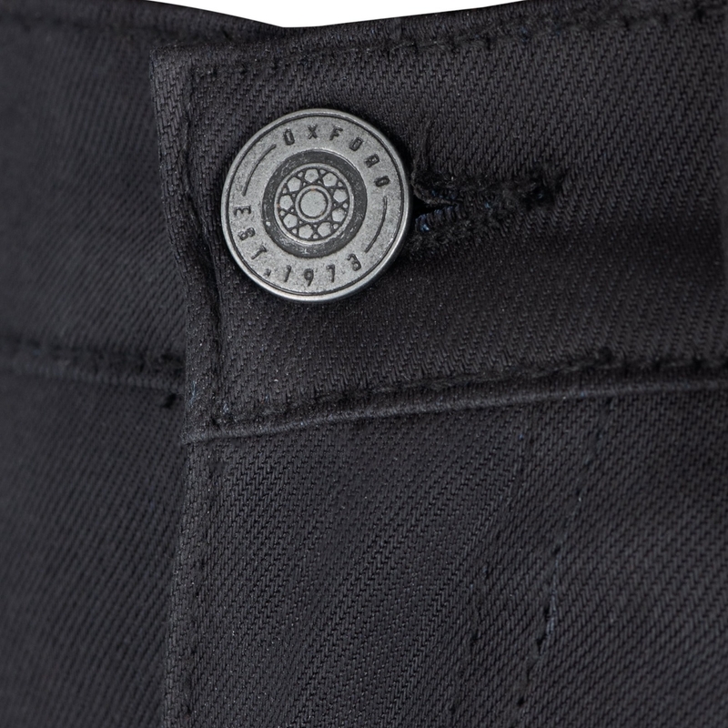 Damskie jeansy motocyklowe Oxford Original Approved Waxed Jeggins AA Black