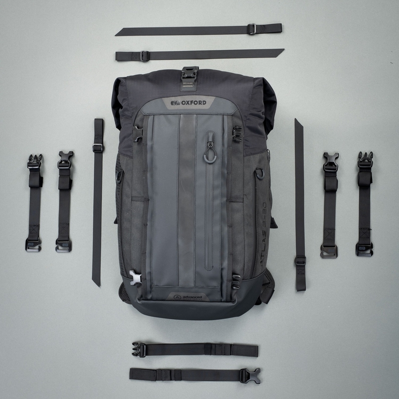 Torba motocyklowa Oxford Atlas B-20 Advanced Backpack 20 l szara