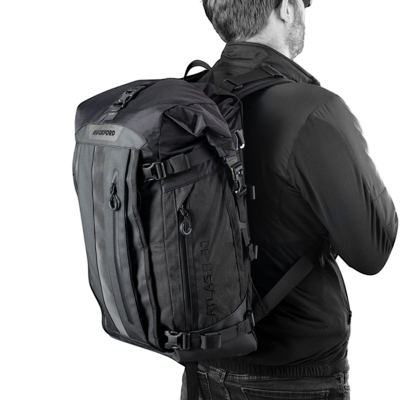 Torba motocyklowa Oxford Atlas B-30 Advanced Backpack 30 l szara