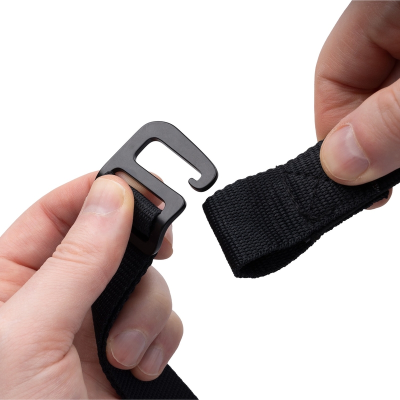 Paski do bagażu Oxford Atlas G-Hook 2 szt. czarne 26mm x 1,2m