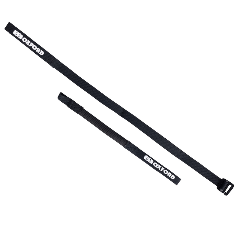 Paski do bagażu Oxford Atlas G-Hook 2 szt. czarne 17 mm x 2 m