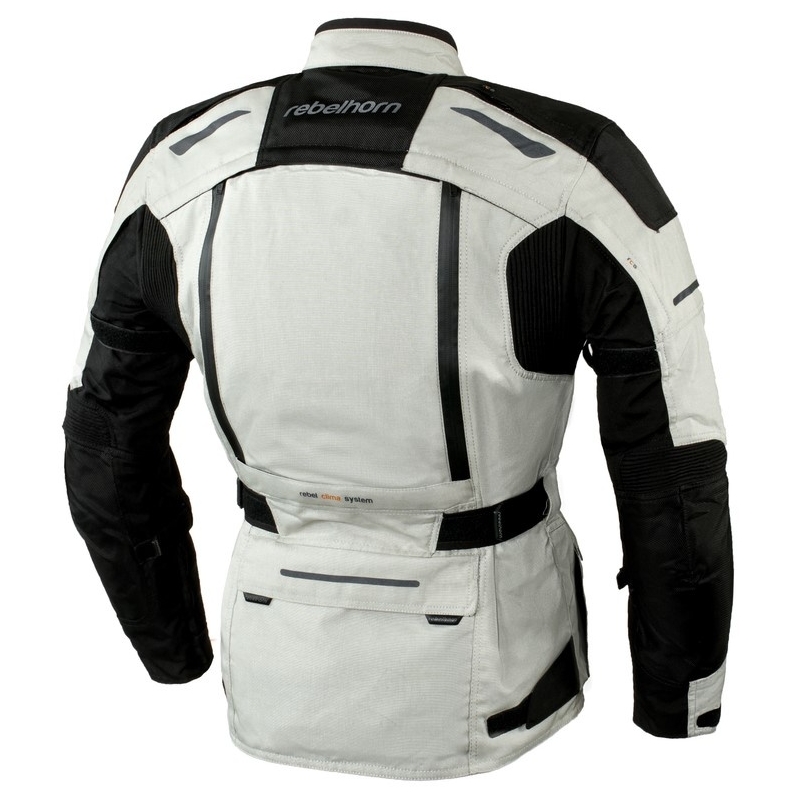 Kurtka motocyklowa Rebelhorn Hardy Pro szaro-czarna