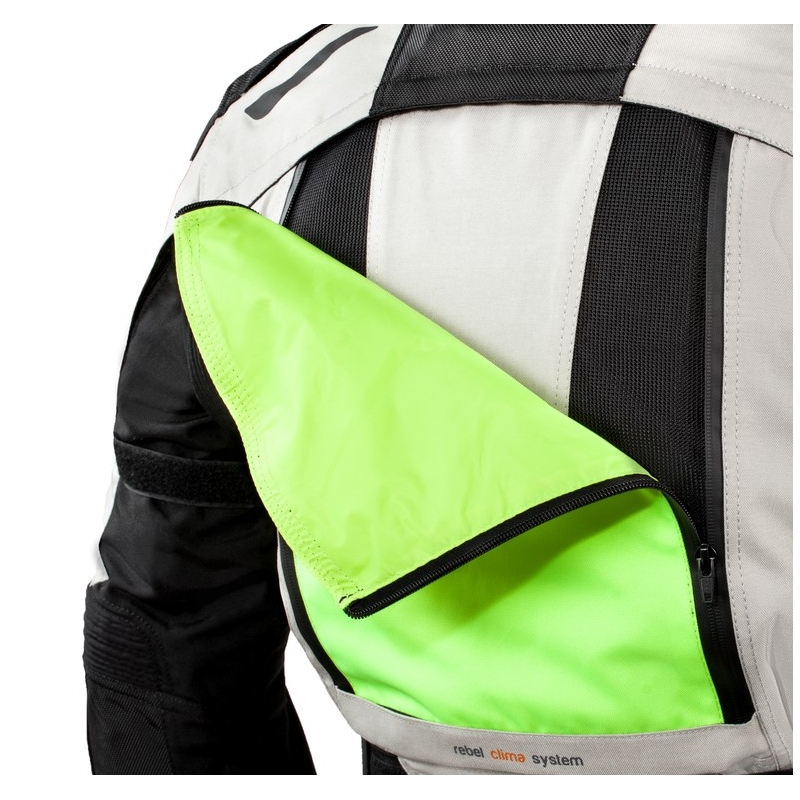 Kurtka motocyklowa Rebelhorn Hardy Pro szaro-czarna