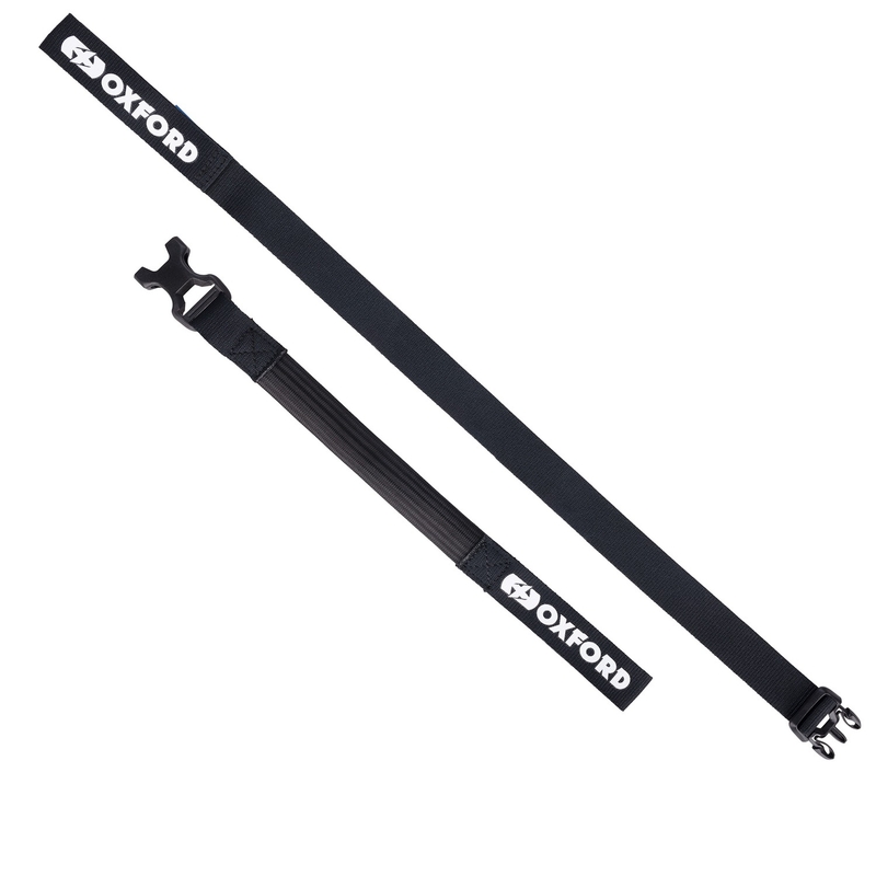 Paski do bagażu Oxford Atlas B-Clip 2 szt. czarne 26 mm x 2 m
