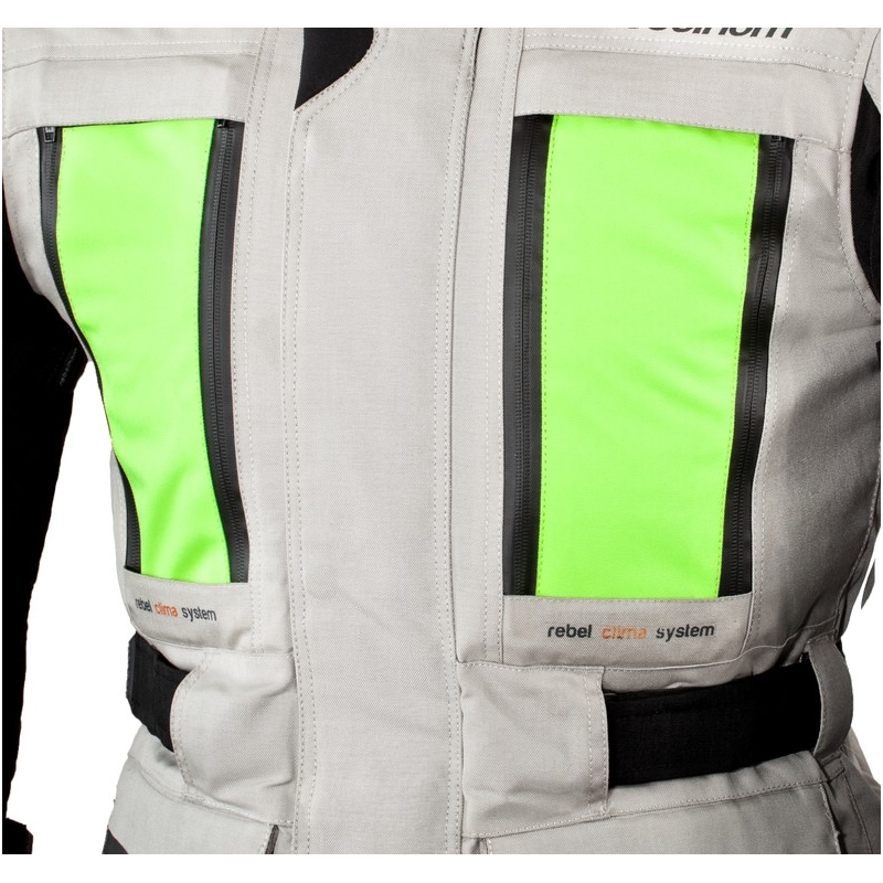 Kurtka motocyklowa Rebelhorn Hardy Pro szaro-czarna